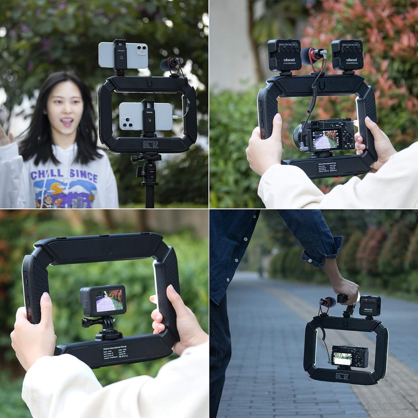 Aro de Luz LED RECTANGULAR RECARGABLE PARA VIDEOS Y FOTOS