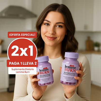 Lemme Burn – Aumenta metabolismo y Quema grasa PROMO 2X1